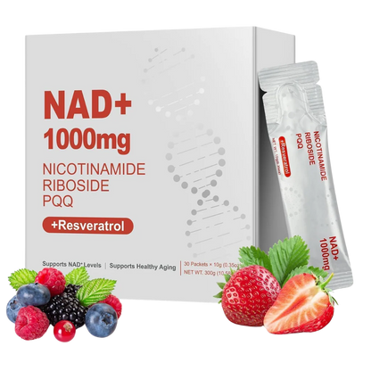 zooone NAD+1000mg LiquidPackets Supplement - PremiumNicotinamide Riboside &Resveratrolfor CellularEnergy,Advanced NAD Boosterfor Men & Women (30 Pocket) Ruvonoandaot5%off